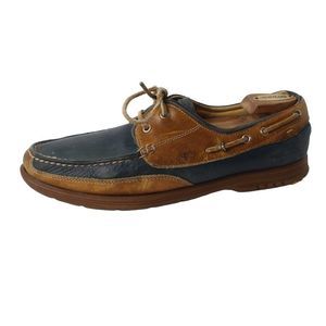 Johnston & Murphy Brown & Blue Deck Shoes Size 8.5